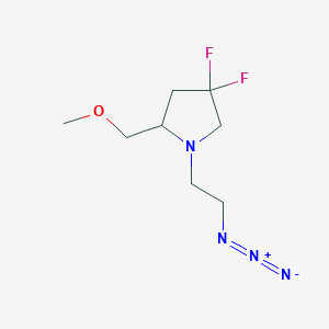 molecular formula C8H14F2N4O B1478417 1-(2-Azidoethyl)-4,4-difluoro-2-(methoxymethyl)pyrrolidine CAS No. 2098047-14-2