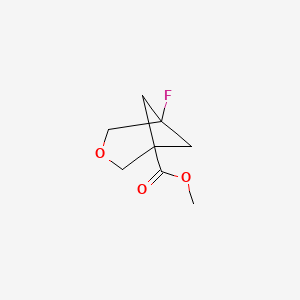 molecular formula C8H11FO3 B14784230 Methyl 5-fluoro-3-oxabicyclo[3.1.1]heptane-1-carboxylate 