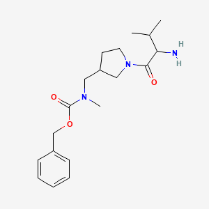 molecular formula C19H29N3O3 B14784318 Benzyl ((1-((S)-2-amino-3-methylbutanoyl)pyrrolidin-3-yl)methyl)(methyl)carbamate 