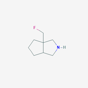 molecular formula C8H14FN B1478435 3a-(Fluoromethyl)octahydrocyclopenta[c]pyrrole CAS No. 2098051-88-6