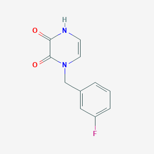 molecular formula C11H9FN2O2 B1478437 1-(3-Fluorobenzyl)-1,4-dihydropyrazine-2,3-dione CAS No. 1904612-90-3