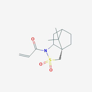 molecular formula C13H19NO3S B14784472 1-((3aS,6R,7aR)-8,8-Dimethyl-2,2-dioxidohexahydro-1H-3a,6-methanobenzo[c]isothiazol-1-yl)prop-2-en-1-one 