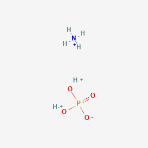 molecular formula NH4H2PO4<br>H6NO4P B147845 Ammonium dihydrogen phosphate CAS No. 7722-76-1