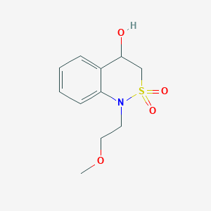 molecular formula C11H15NO4S B1478452 4-hydroxy-1-(2-methoxyethyl)-3,4-dihydro-1H-benzo[c][1,2]thiazine 2,2-dioxide CAS No. 2098121-07-2