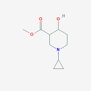 molecular formula C10H17NO3 B1478464 Methyl 1-cyclopropyl-4-hydroxypiperidine-3-carboxylate CAS No. 2098079-97-9