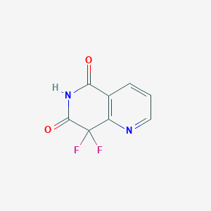 molecular formula C8H4F2N2O2 B1478471 8,8-Difluoro-5,6,7,8-tetrahydro-1,6-naphthyridine-5,7-dione CAS No. 1393726-72-1