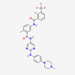 molecular formula C32H32F3N7O2 B14784746 2-methyl-N-{4-methyl-3-[(2-{[4-(4-methylpiperazin-1-yl)phenyl]amino}pyrimidin-5-yl)carbamoyl]phenyl}-3-(trifluoromethyl)benzamide 