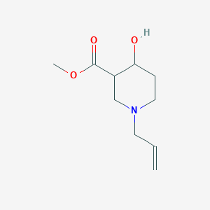 molecular formula C10H17NO3 B1478479 Methyl 1-allyl-4-hydroxypiperidine-3-carboxylate CAS No. 2098121-02-7