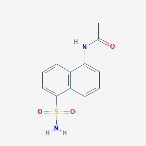 molecular formula C12H12N2O3S B014785 5-Acetamidonaphthalene-1-sulfonamide CAS No. 32327-48-3
