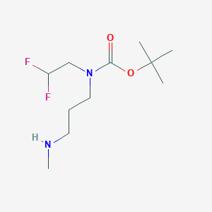 molecular formula C11H22F2N2O2 B14785033 tert-Butyl (2,2-difluoroethyl)(3-(methylamino)propyl)carbamate 