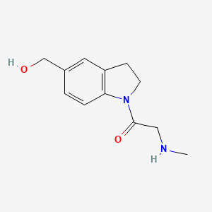 1-(5-(Hydroxymethyl)indolin-1-yl)-2-(methylamino)ethan-1-one