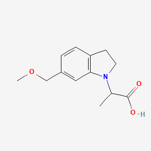 2-(6-(Methoxymethyl)indolin-1-yl)propanoic acid