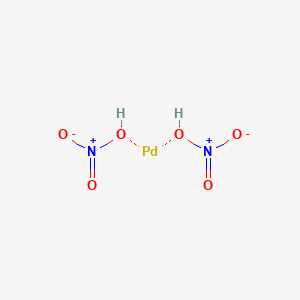 molecular formula H2N2O6Pd B14785147 Bis(nitrooxy)palladium 