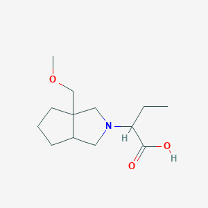 2-(3a-(methoxymethyl)hexahydrocyclopenta[c]pyrrol-2(1H)-yl)butanoic acid