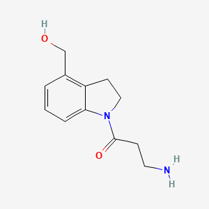 3-Amino-1-(4-(hydroxymethyl)indolin-1-yl)propan-1-one