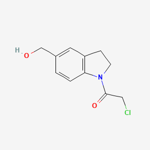 2-Chloro-1-(5-(hydroxymethyl)indolin-1-yl)ethan-1-one