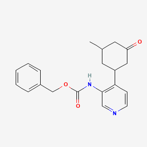 molecular formula C20H22N2O3 B14785255 Rel-benzyl (4-((1R,3S)-3-methyl-5-oxocyclohexyl)pyridin-3-yl)carbamate 