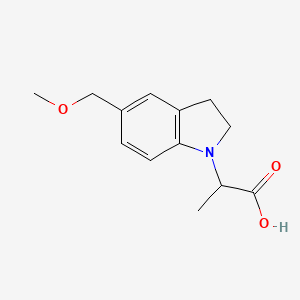 2-(5-(Methoxymethyl)indolin-1-yl)propanoic acid