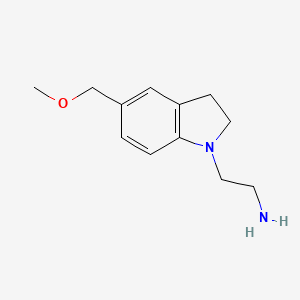 2-(5-(Methoxymethyl)indolin-1-yl)ethan-1-amine