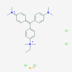 Tetrachloroplatinate dianion-methyl green complex