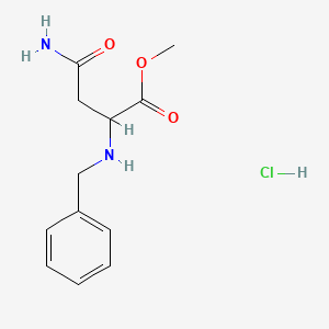 molecular formula C12H17ClN2O3 B14785386 Methyl benzyl-L-asparaginate hydrochloride 