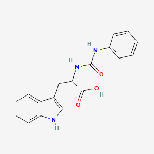 molecular formula C18H17N3O3 B14785523 N-(phenylcarbamoyl)tryptophan 