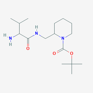 molecular formula C16H31N3O3 B14785612 Tert-butyl 2-[[(2-amino-3-methylbutanoyl)amino]methyl]piperidine-1-carboxylate 