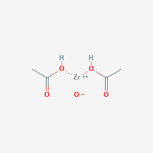 molecular formula C4H8O5Zr B14785675 Diacetoxyzirconium(IV)Oxide 
