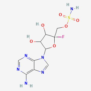 molecular formula C10H13FN6O6S B14785701 4'-C-Fluoroadenosine 5'-sulfamate 