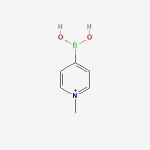 molecular formula C6H9BNO2+ B14785790 (1-Methylpyridin-1-ium-4-yl)boronic acid 