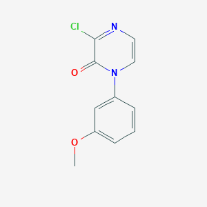 molecular formula C11H9ClN2O2 B1478593 3-chloro-1-(3-methoxyphenyl)pyrazin-2(1H)-one CAS No. 2092529-89-8