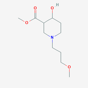 molecular formula C11H21NO4 B1478600 Methyl 4-hydroxy-1-(3-methoxypropyl)piperidine-3-carboxylate CAS No. 2097972-75-1