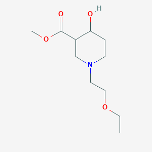 molecular formula C11H21NO4 B1478605 Methyl 1-(2-ethoxyethyl)-4-hydroxypiperidine-3-carboxylate CAS No. 2097993-45-6