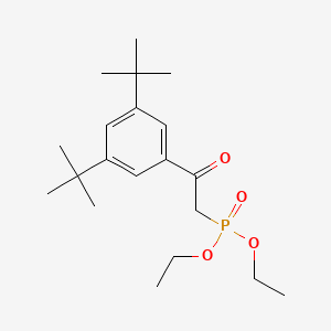 molecular formula C20H33O4P B14786064 Diethyl (2-(3,5-di-tert-butylphenyl)-2-oxoethyl)phosphonate 
