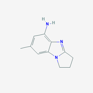 B147861 2,3-Dihydro-5-amino-7-methyl-1H-pyrrolo[1,2-a]benzimidazole CAS No. 135513-35-8