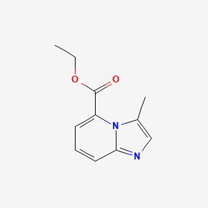 molecular formula C11H12N2O2 B14786134 Ethyl3-methylimidazo[1,2-a]pyridine-5-carboxylate 
