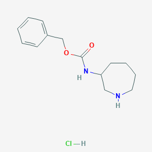 molecular formula C14H21ClN2O2 B14786154 Benzyl (S)-azepan-3-ylcarbamate hydrochloride 