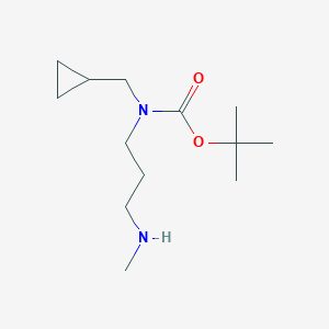 molecular formula C13H26N2O2 B14786193 tert-Butyl (cyclopropylmethyl)(3-(methylamino)propyl)carbamate 