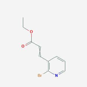 molecular formula C10H10BrNO2 B14786256 Ethyl 3-(2-bromopyridin-3-yl)prop-2-enoate 