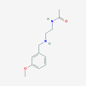 molecular formula C12H18N2O2 B14786261 Acetamide, N-[2-[(3-methoxyphenyl)methylamino]ethyl]- 