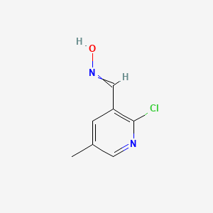 molecular formula C7H7ClN2O B14786370 2-Chloro-5-methylnicotinaldehyde oxime 