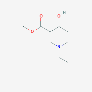 molecular formula C10H19NO3 B1478643 Methyl 4-hydroxy-1-propylpiperidine-3-carboxylate CAS No. 2098009-79-9