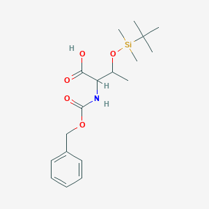 molecular formula C18H29NO5Si B14786573 N-benzyloxycarbonyl-O-(tert-butyldimethylsilyl)-L-threonine 