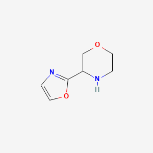 molecular formula C7H10N2O2 B14786599 Morpholine, 3-(2-oxazolyl)- 