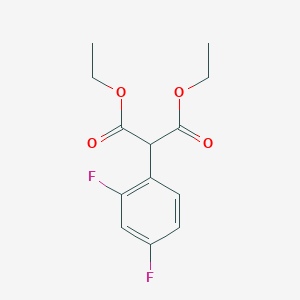 B147868 Diethyl (2,4-difluorophenyl)propanedioate CAS No. 137186-30-2