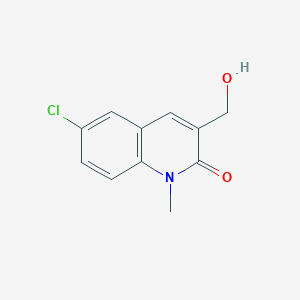 molecular formula C11H10ClNO2 B1478680 6-chloro-3-(hydroxymethyl)-1-methylquinolin-2(1H)-one CAS No. 2091222-99-8