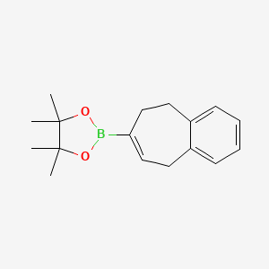 molecular formula C17H23BO2 B14786823 2-(8,9-dihydro-5H-benzo[7]annulen-7-yl)-4,4,5,5-tetramethyl-1,3,2-dioxaborolane 