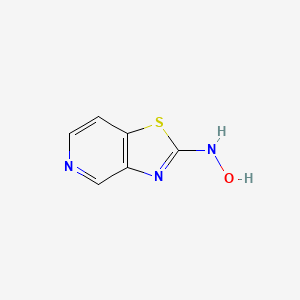 molecular formula C6H5N3OS B14786826 N-(Thiazolo[4,5-c]pyridin-2-yl)hydroxylamine 
