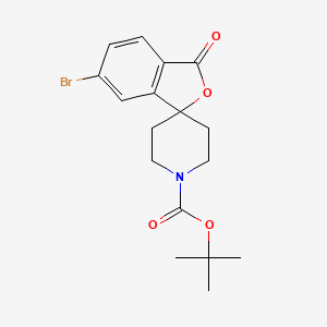 molecular formula C17H20BrNO4 B14786868 tert-Butyl 6-bromo-3-oxo-3H-spiro[isobenzofuran-1,4'-piperidine]-1'-carboxylate 