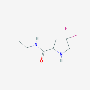 molecular formula C7H12F2N2O B1478690 N-ethyl-4,4-difluoropyrrolidine-2-carboxamide CAS No. 1869204-22-7
